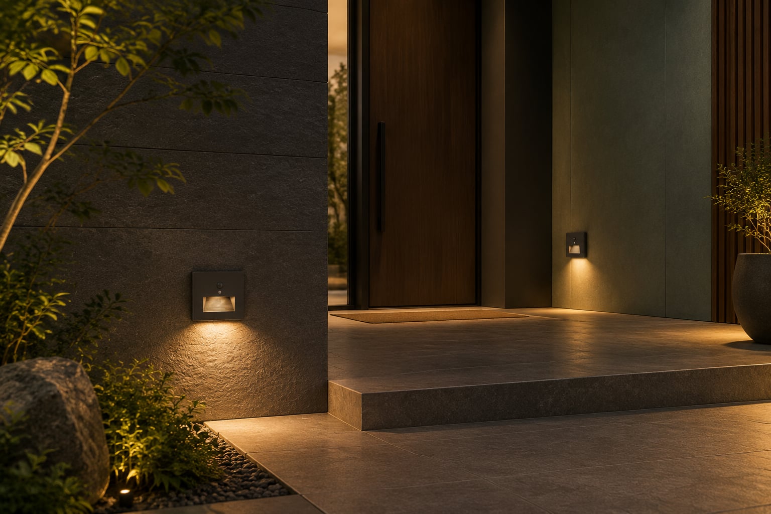 Corridors architectural lighting application concept