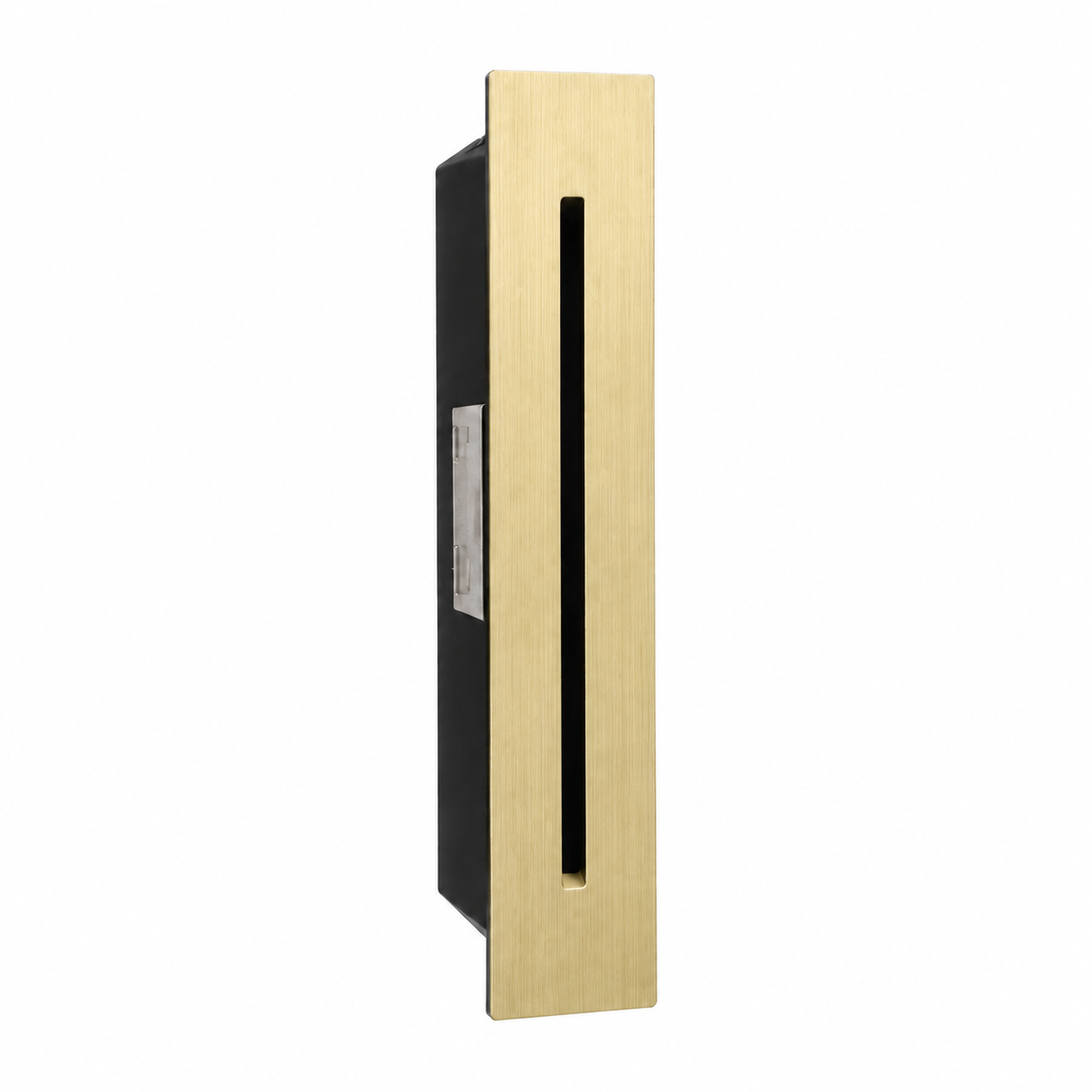CE-080 step light in brushed gold on a white background